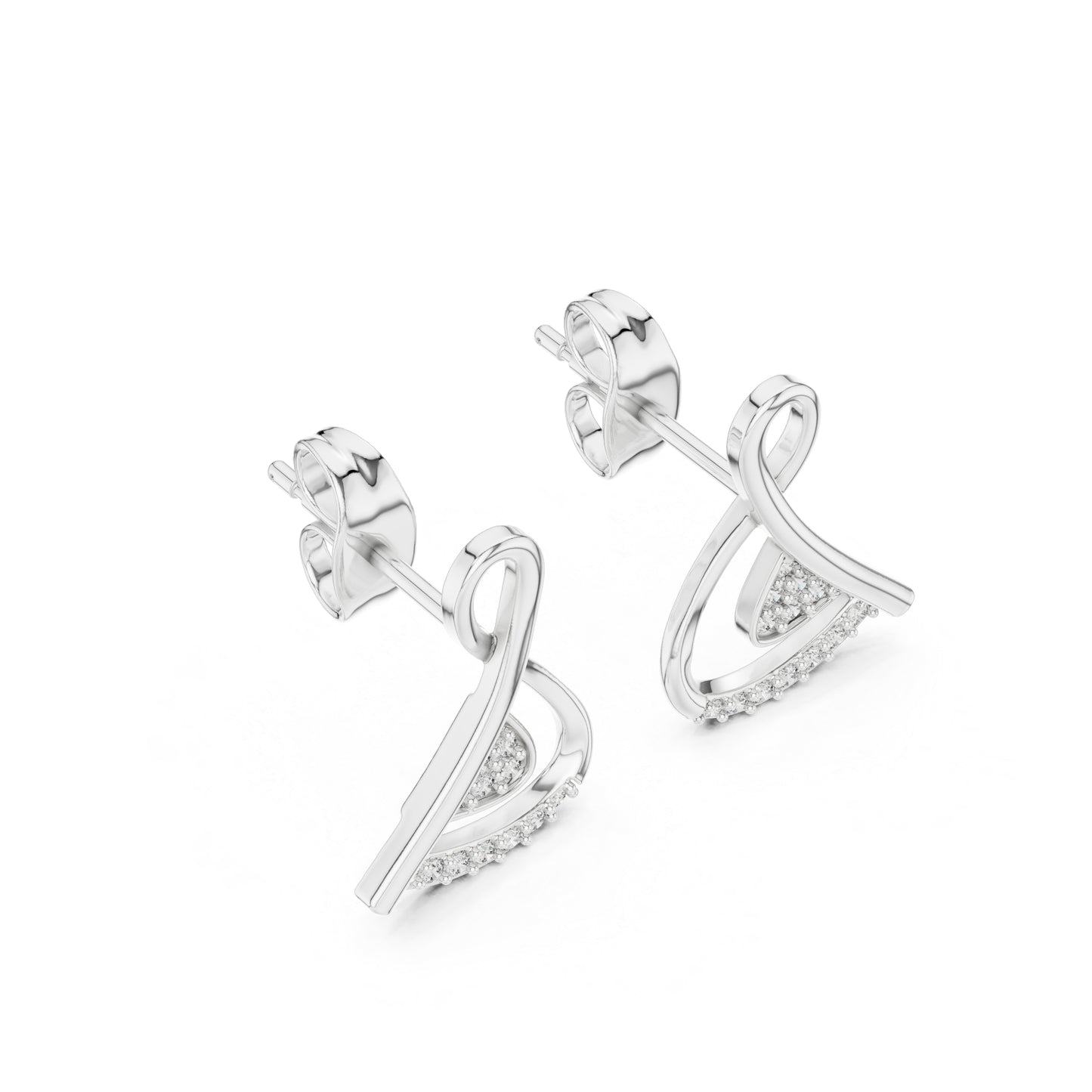 14K Yellow Gold Round Lab-Grown Diamond Earrings for Women | Anniversary Gift | Pure Carat