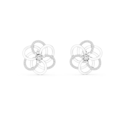 18K Yellow Gold Round Cut Diamond Stud Earrings for Women | Engagement Wear | Pure Carat