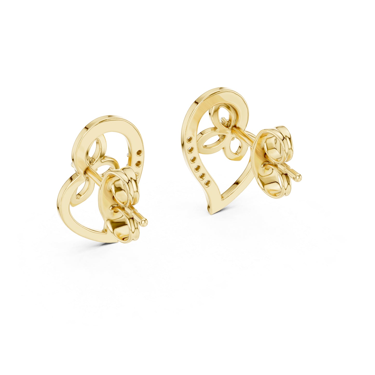 14K White Gold Round Lab-Grown Diamond Earrings for Women | Bridal Collection | Pure Carat