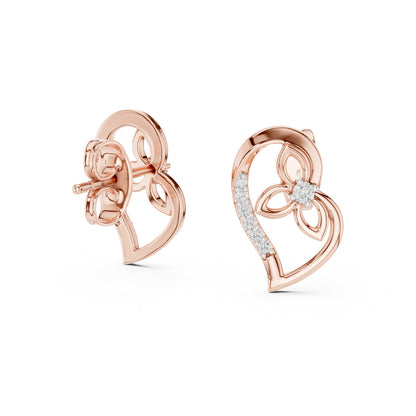 14K White Gold Round Lab-Grown Diamond Earrings for Women | Bridal Collection | Pure Carat