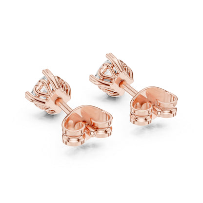 18K Yellow Gold Cushion Square Lab-Grown Diamond Stud Earrings for Women | Anniversary Gift | Pure Carat