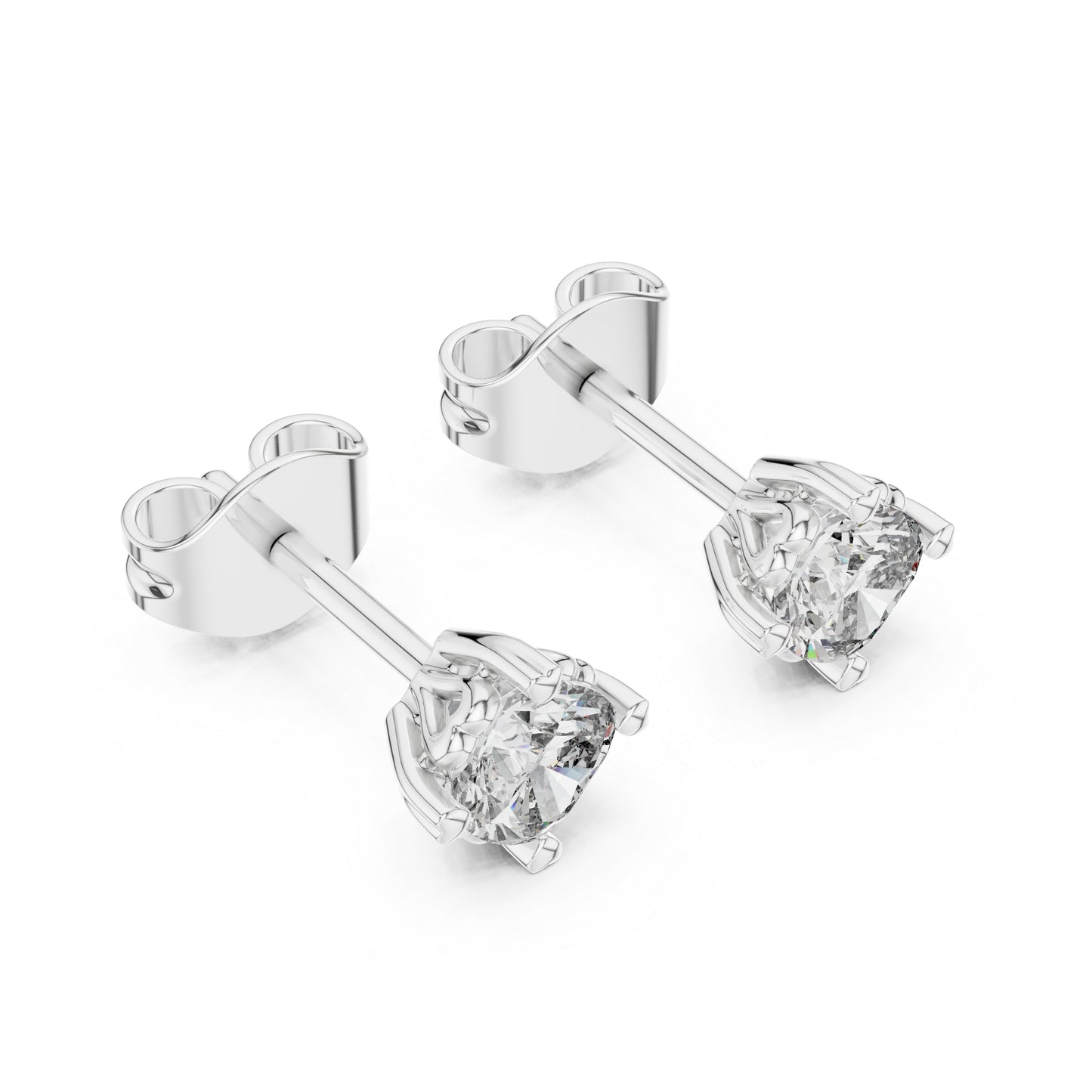 18K Yellow Gold Cushion Square Lab-Grown Diamond Stud Earrings for Women | Anniversary Gift | Pure Carat