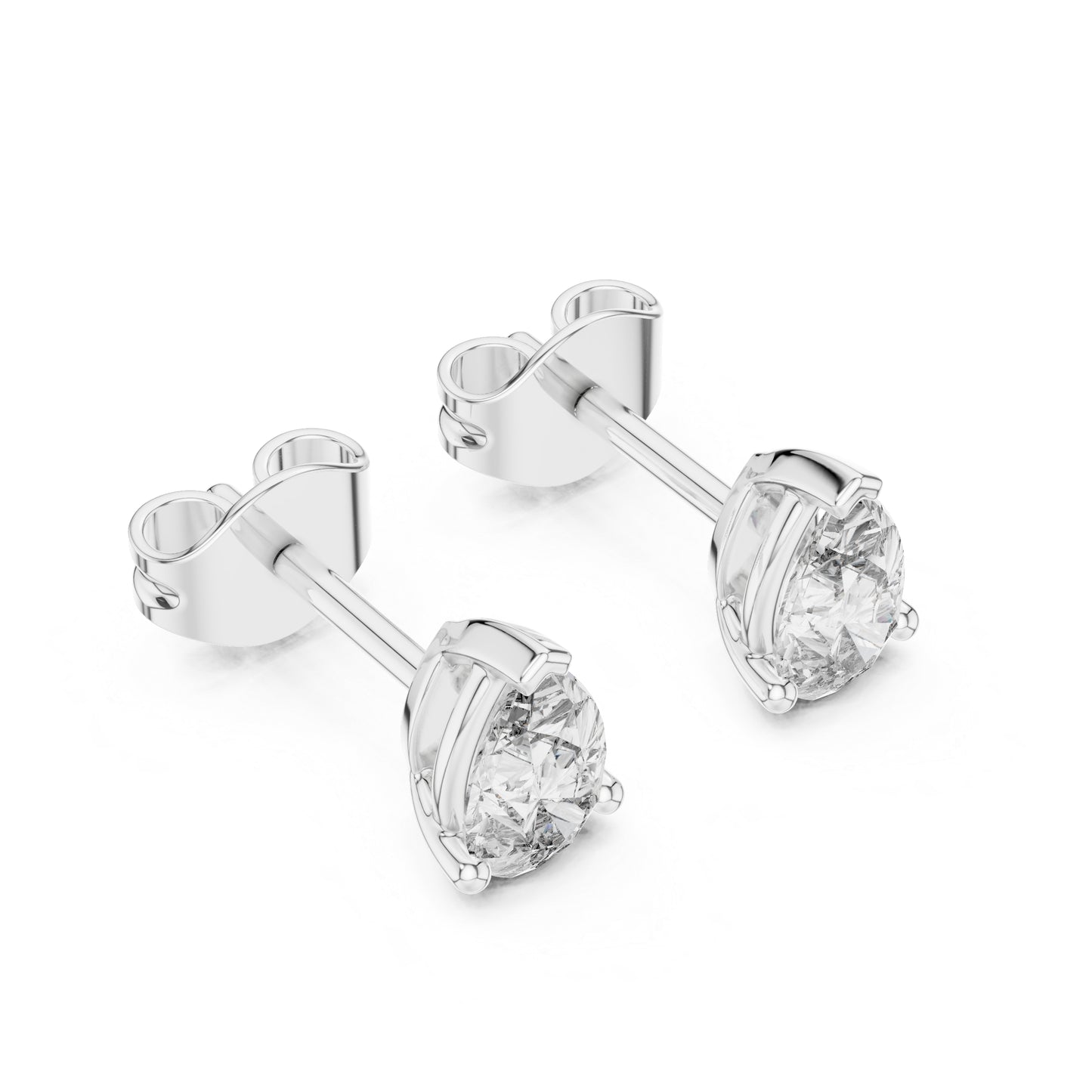 18K Rose Gold Pear Lab-Grown Diamond Earrings for Women | Engagement Wear | Pure Carat