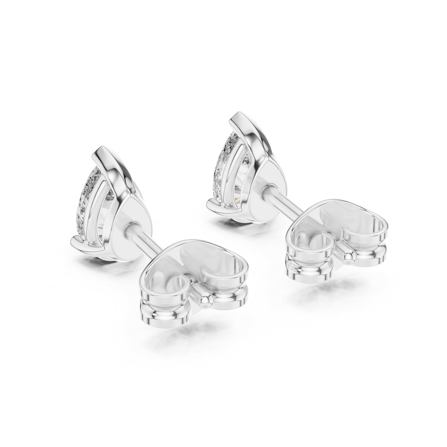 18K Rose Gold Pear Lab-Grown Diamond Earrings for Women | Engagement Wear | Pure Carat