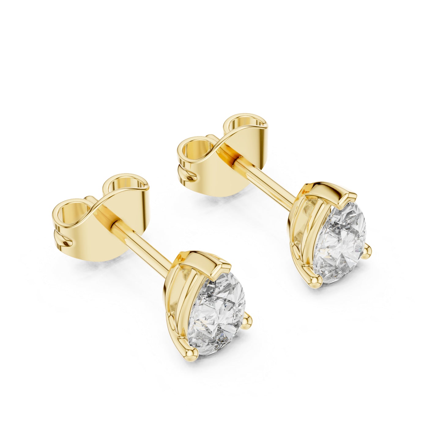 18K Rose Gold Pear Lab-Grown Diamond Earrings for Women | Engagement Wear | Pure Carat