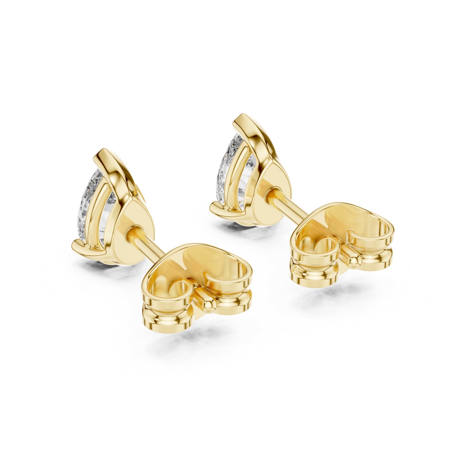 18K Rose Gold Pear Lab-Grown Diamond Earrings for Women | Engagement Wear | Pure Carat