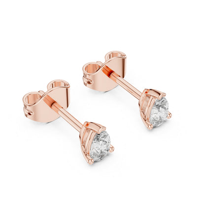 18K Yellow Gold Pear Lab-Grown Diamond Earrings for Women | Everyday Wear | Pure Carat