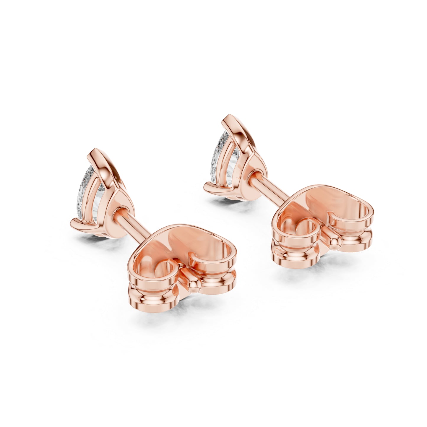 18K Yellow Gold Pear Lab-Grown Diamond Earrings for Women | Everyday Wear | Pure Carat