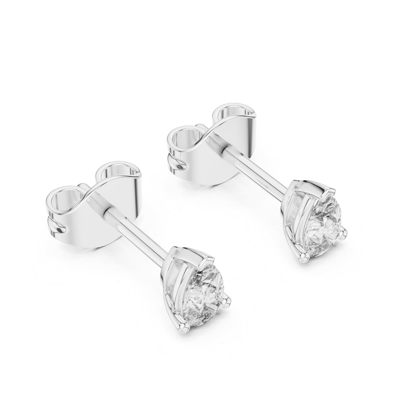 18K Yellow Gold Pear Lab-Grown Diamond Earrings for Women | Everyday Wear | Pure Carat