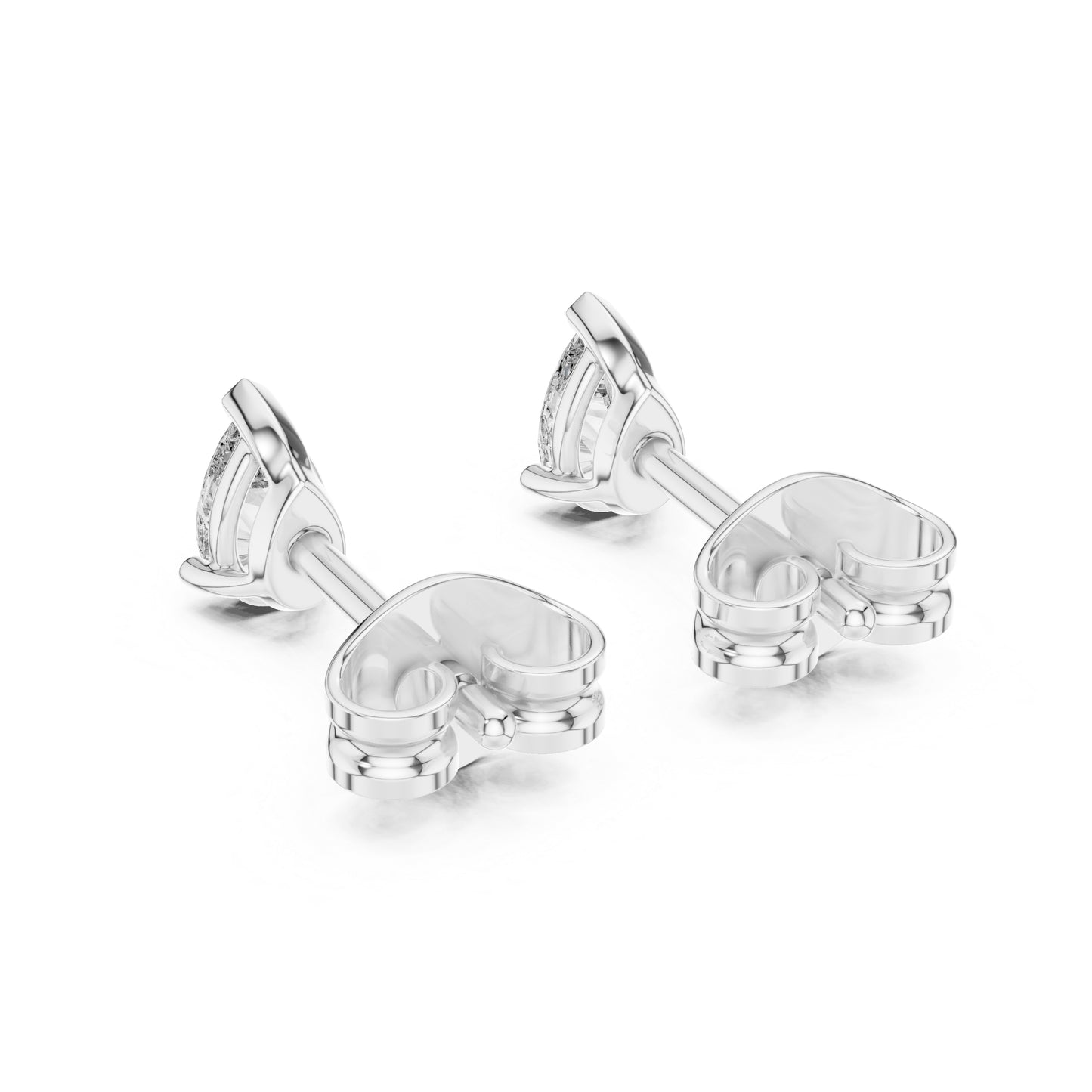 18K Yellow Gold Pear Lab-Grown Diamond Earrings for Women | Everyday Wear | Pure Carat