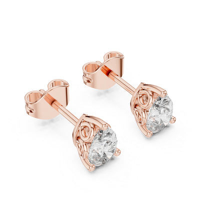 14K Yellow Gold Pear Lab-Grown Diamond Earrings for Women | Wedding Collection | Pure Carat
