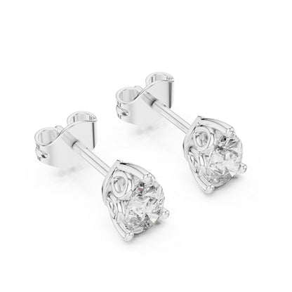 14K Yellow Gold Pear Lab-Grown Diamond Earrings for Women | Wedding Collection | Pure Carat