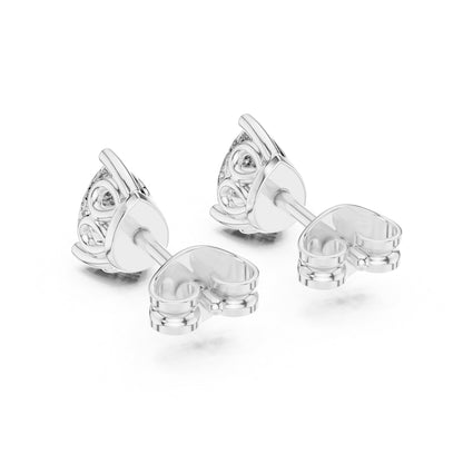 14K Yellow Gold Pear Lab-Grown Diamond Earrings for Women | Wedding Collection | Pure Carat