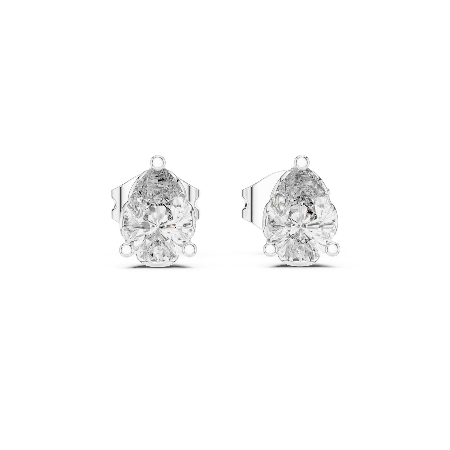 14K Yellow Gold Pear Lab-Grown Diamond Earrings for Women | Wedding Collection | Pure Carat