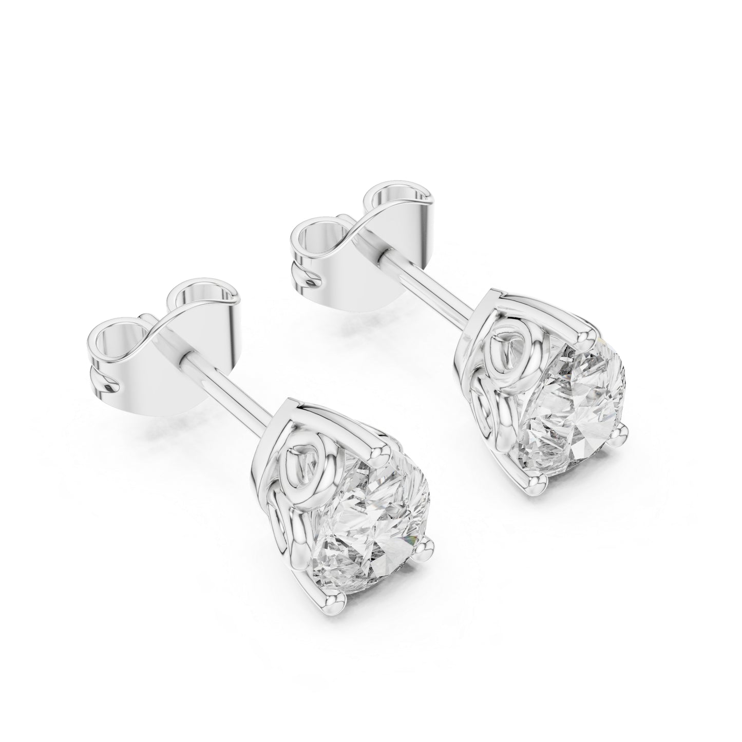 14K Rose Gold Pear Lab-Grown Diamond Stud Earrings for Women | Bridal Collection | Pure Carat
