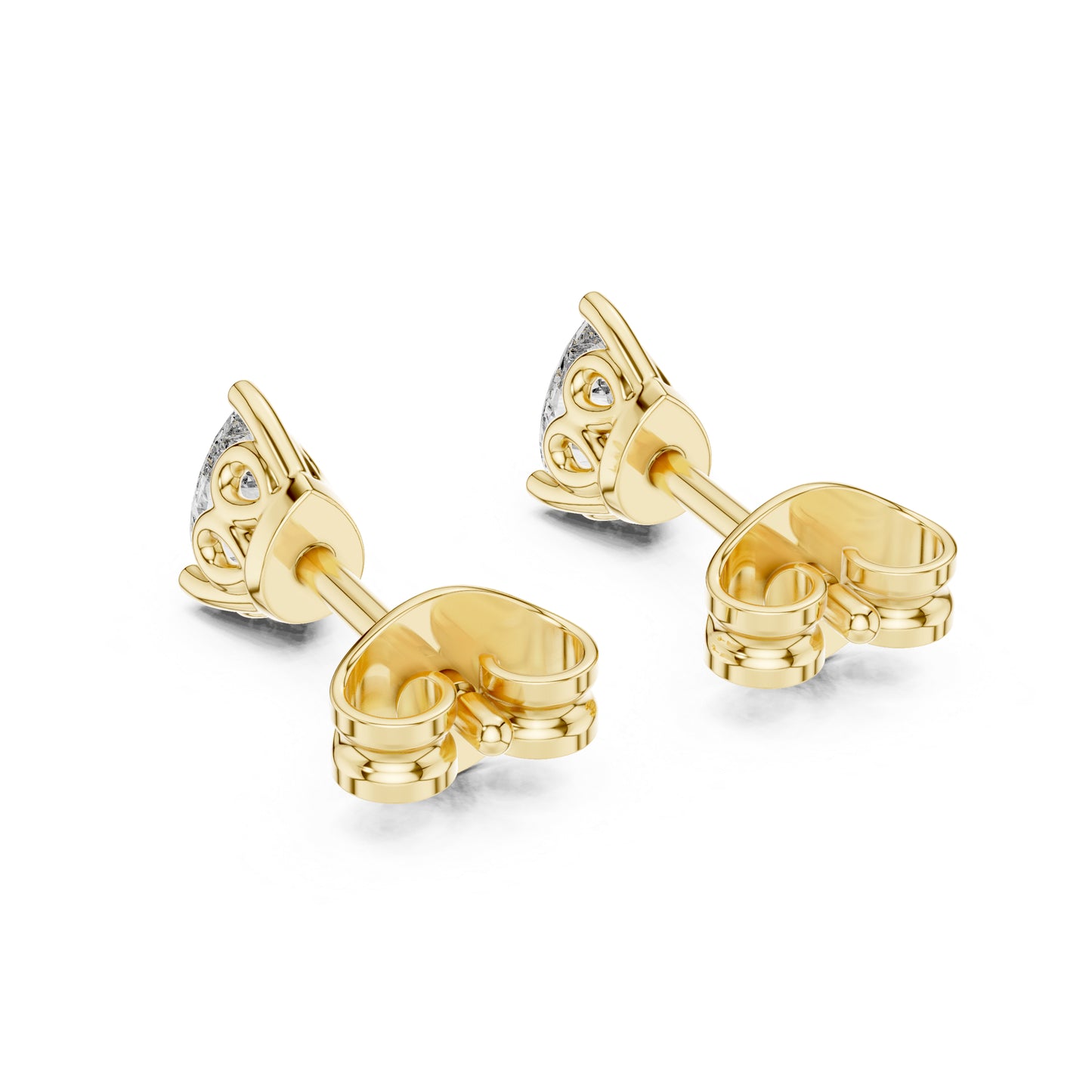 18K White Gold Pear Lab-Grown Diamond Earrings for Women | Bridal Wear | Pure Carat