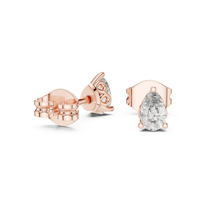 18K White Gold Pear Lab-Grown Diamond Earrings for Women | Bridal Wear | Pure Carat