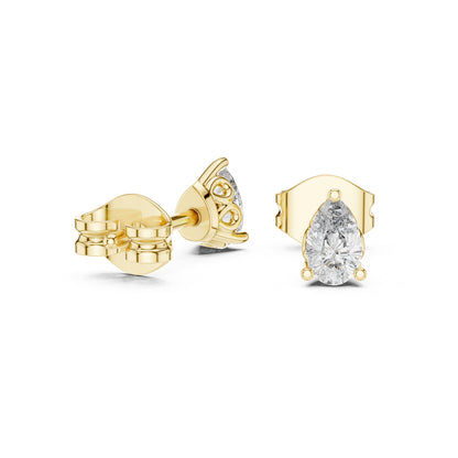18K White Gold Pear Lab-Grown Diamond Earrings for Women | Bridal Wear | Pure Carat