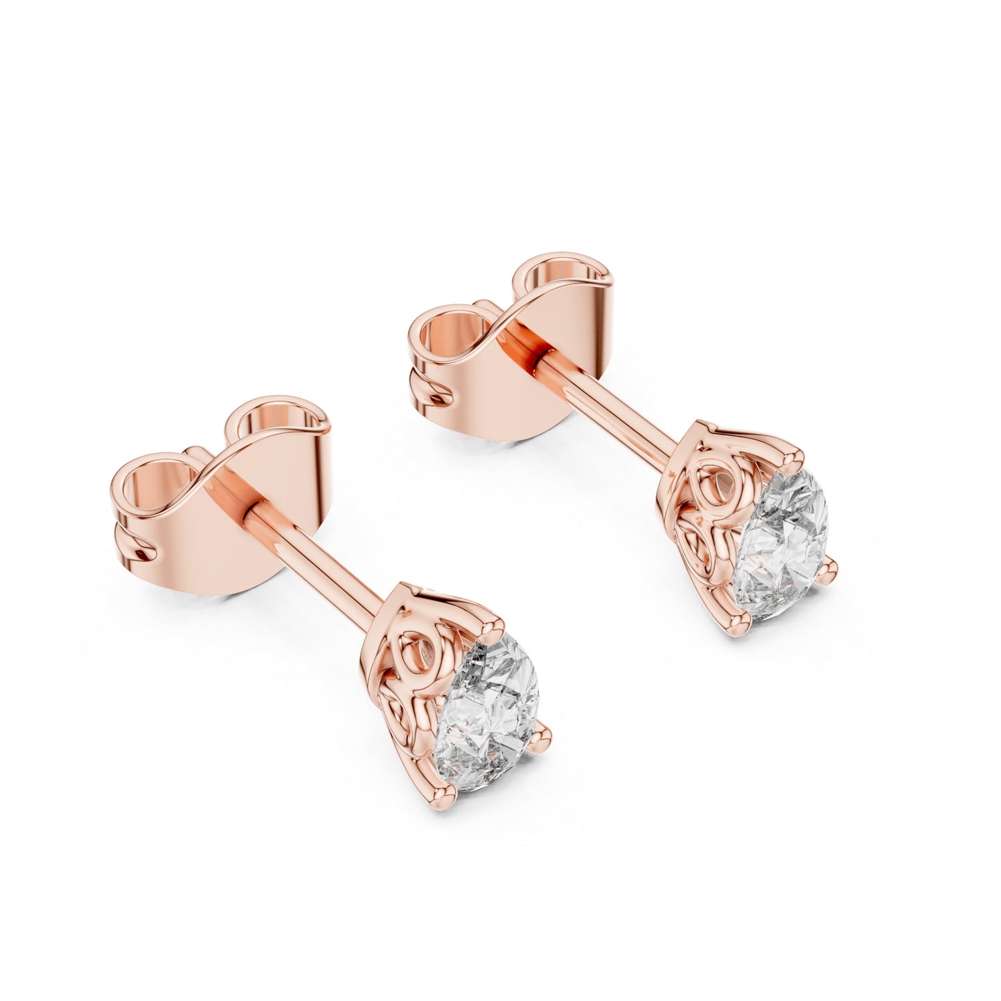 18K White Gold Pear Lab-Grown Diamond Earrings for Women | Bridal Wear | Pure Carat
