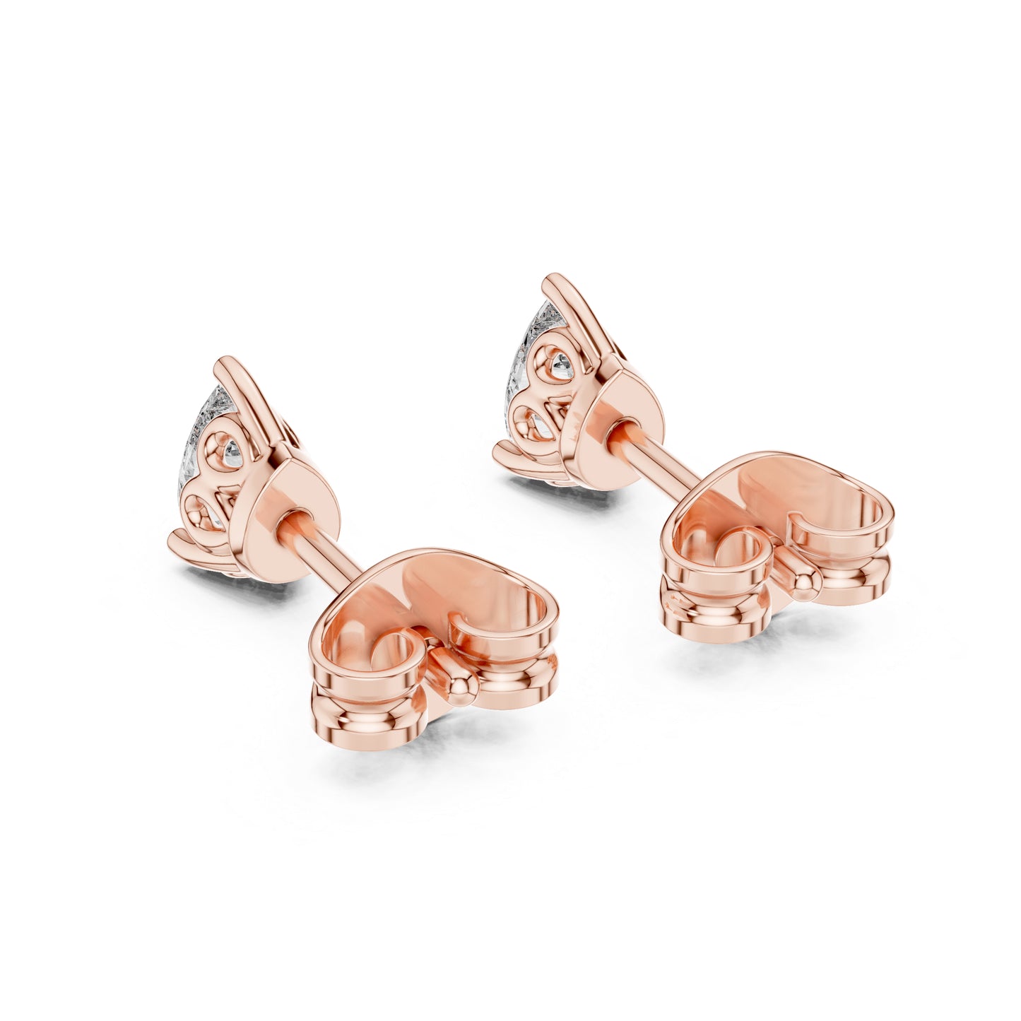 18K White Gold Pear Lab-Grown Diamond Earrings for Women | Bridal Wear | Pure Carat