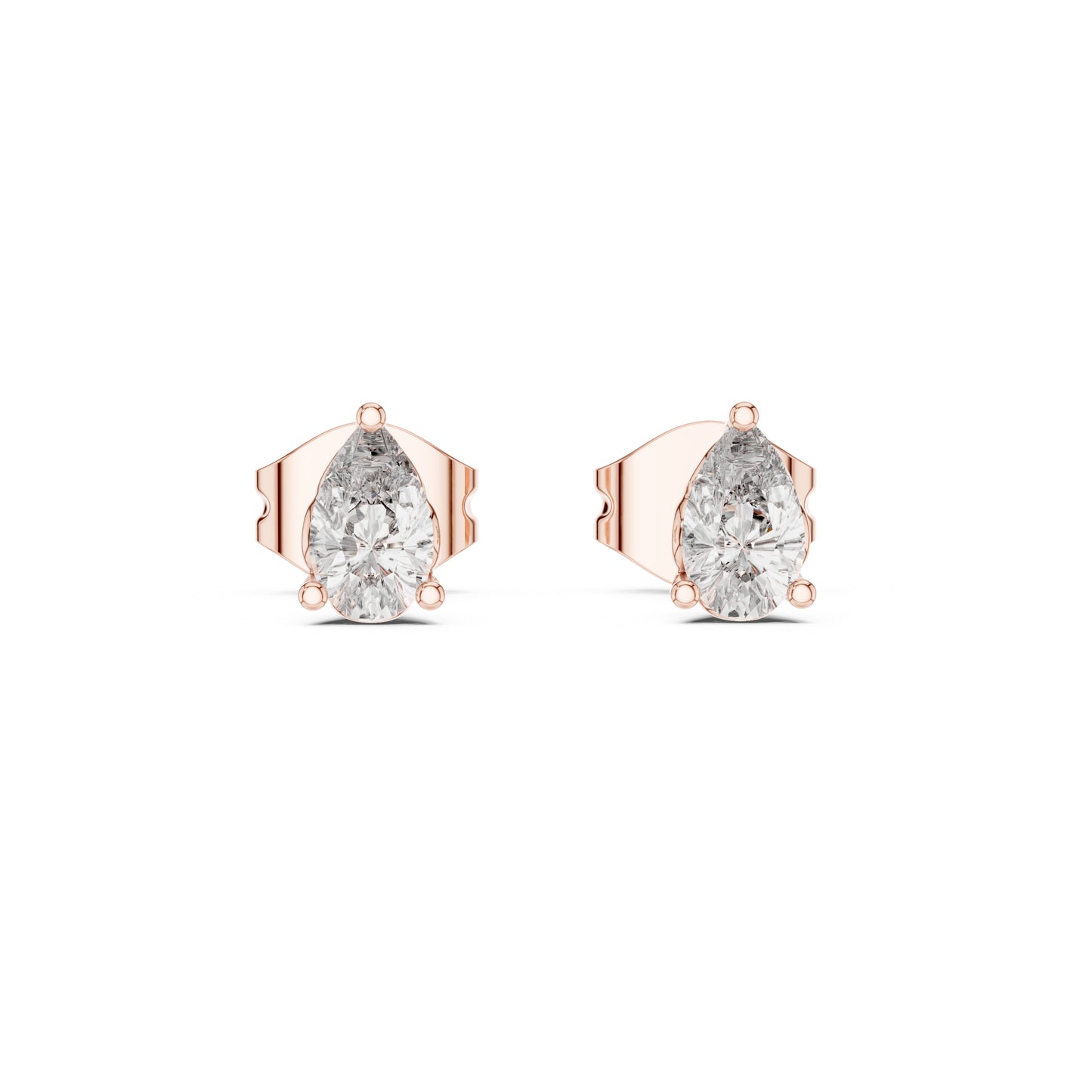 18K White Gold Pear Lab-Grown Diamond Earrings for Women | Bridal Wear | Pure Carat