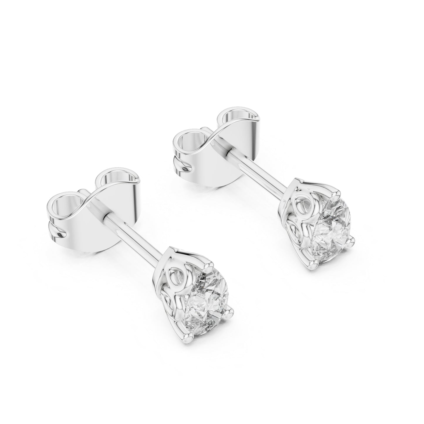 18K White Gold Pear Lab-Grown Diamond Earrings for Women | Bridal Wear | Pure Carat