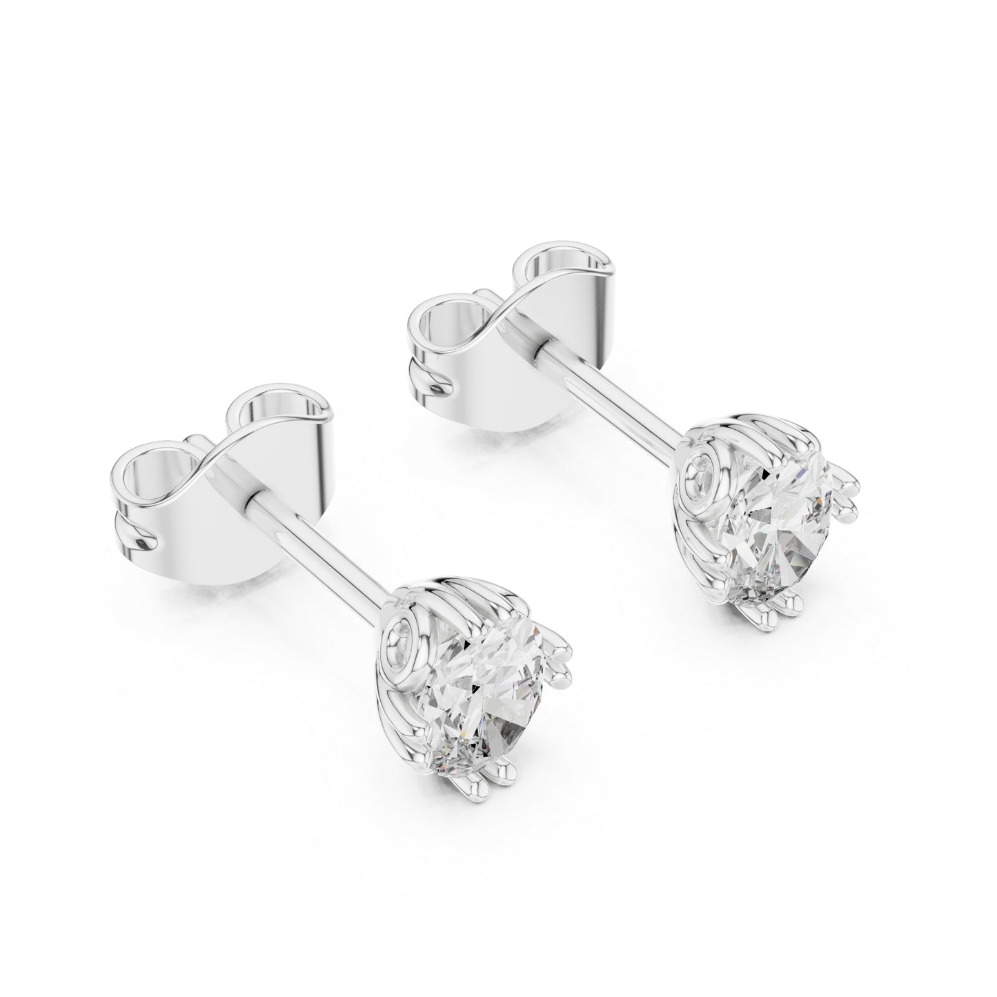 14K Yellow Gold Oval Lab-Grown Diamond Earrings for Women | Party Wear | Pure Carat