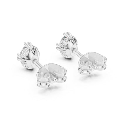 14K Yellow Gold Oval Lab-Grown Diamond Earrings for Women | Party Wear | Pure Carat