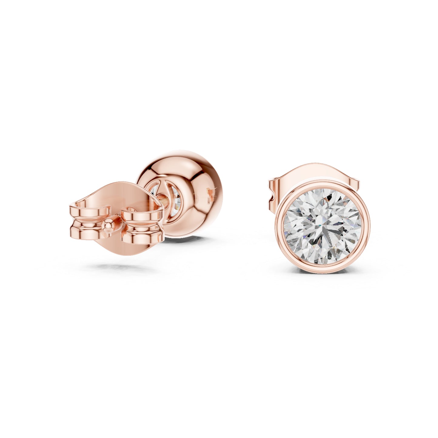 18K Yellow Gold Round Lab-Grown Diamond Drop Earrings for Women | Everyday Wear | Pure Carat