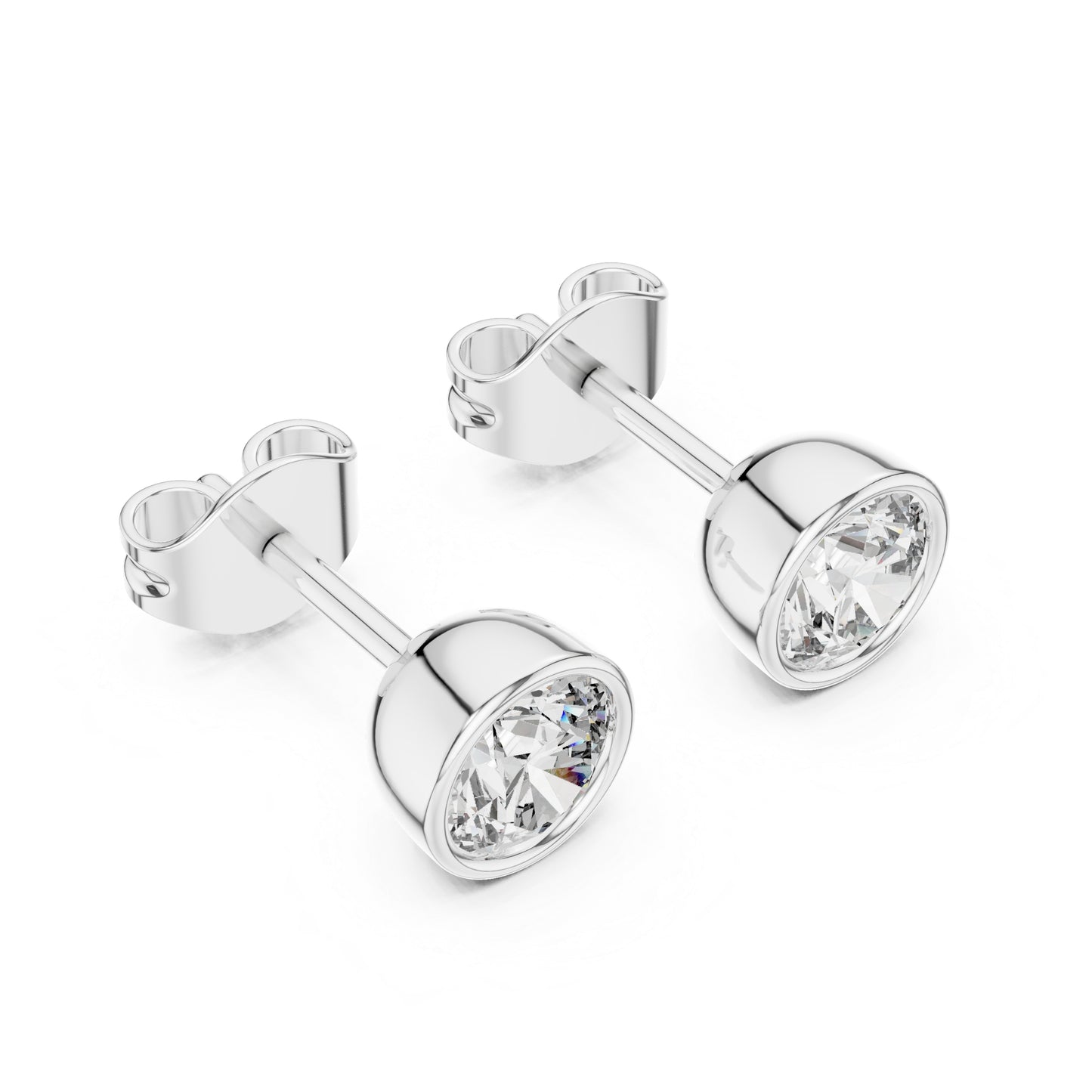 18K Yellow Gold Round Lab-Grown Diamond Drop Earrings for Women | Everyday Wear | Pure Carat