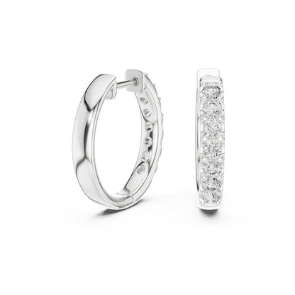18K Yellow Gold Round Lab-Grown Diamond Earrings for Women | Engagement | Pure Carat