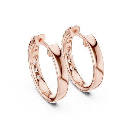 18K Yellow Gold Round Lab-Grown Diamond Earrings for Women | Engagement | Pure Carat