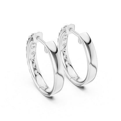 18K Yellow Gold Round Lab-Grown Diamond Earrings for Women | Engagement | Pure Carat