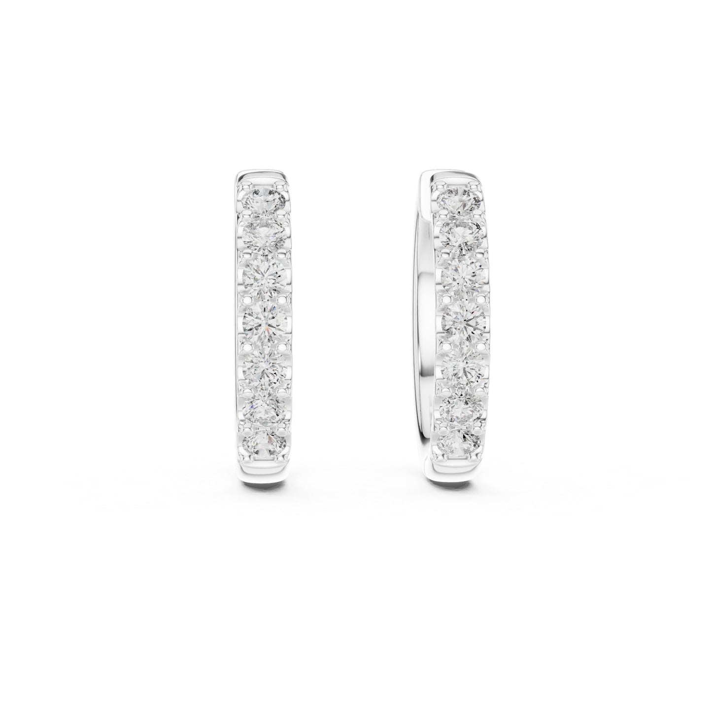 18K Yellow Gold Round Lab-Grown Diamond Earrings for Women | Engagement | Pure Carat