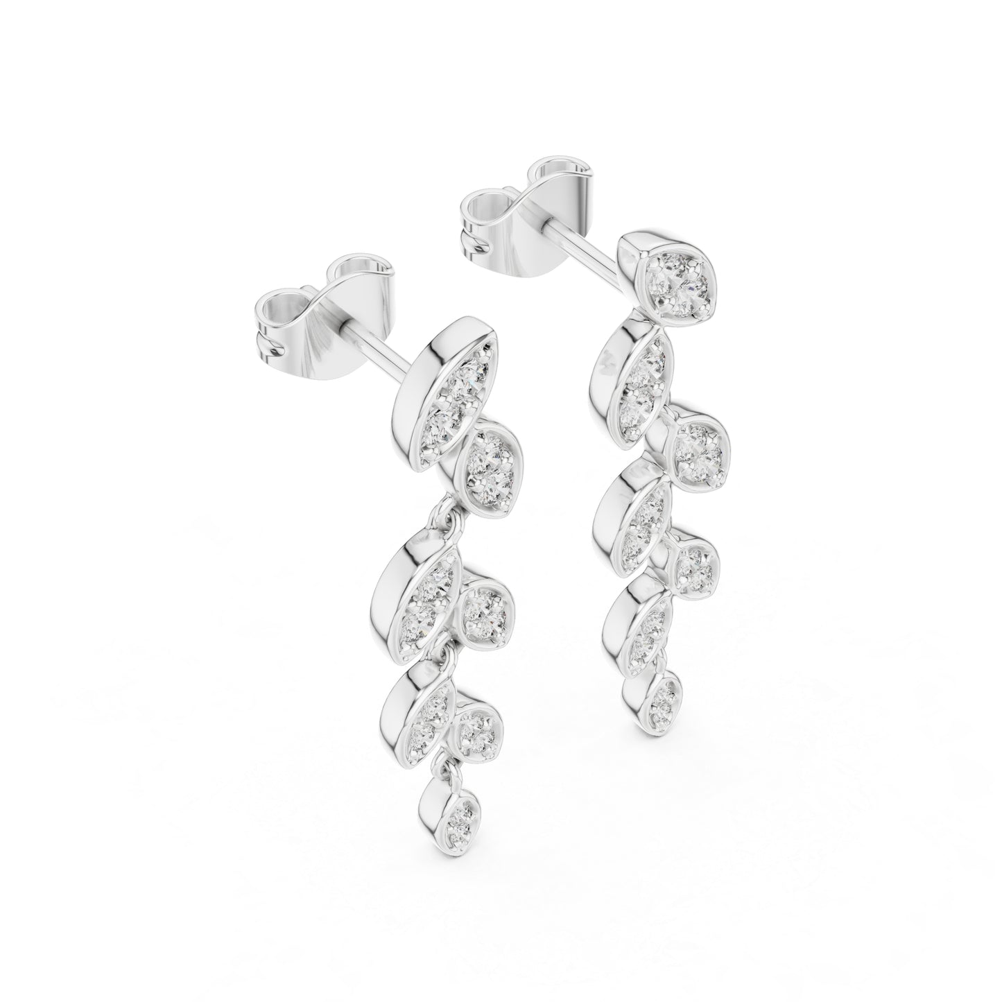 14K Yellow Gold Round Lab-Grown Diamond Earrings for Women | Bridal Wear | Pure Carat