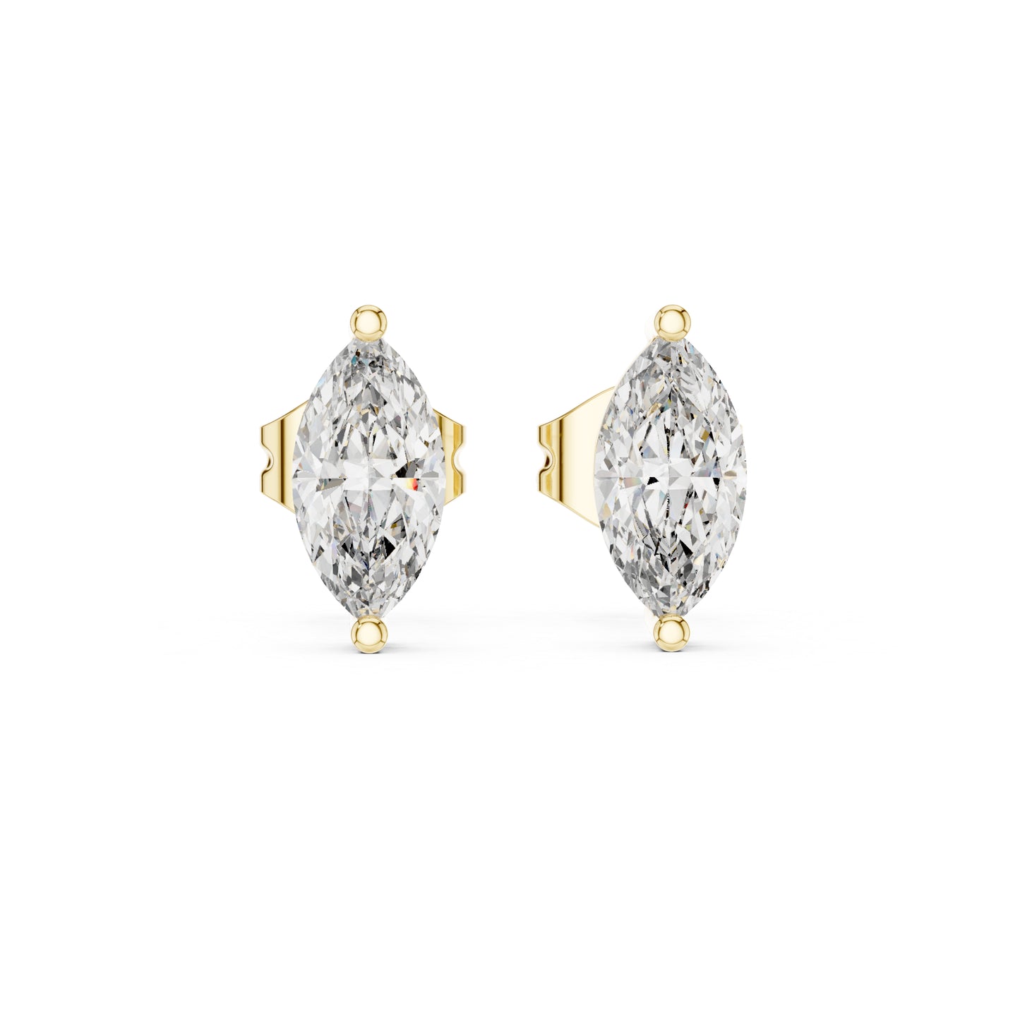 14K Rose Gold Marquise Lab-Grown Diamond Earrings for Women | Party Wear | Pure Carat