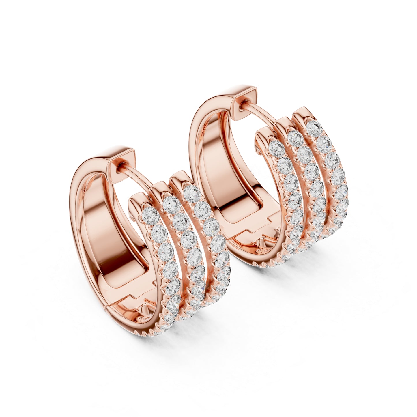 14K Yellow Gold Round Lab-Grown Diamond Earrings for Women | Bridal Wear | Pure Carat
