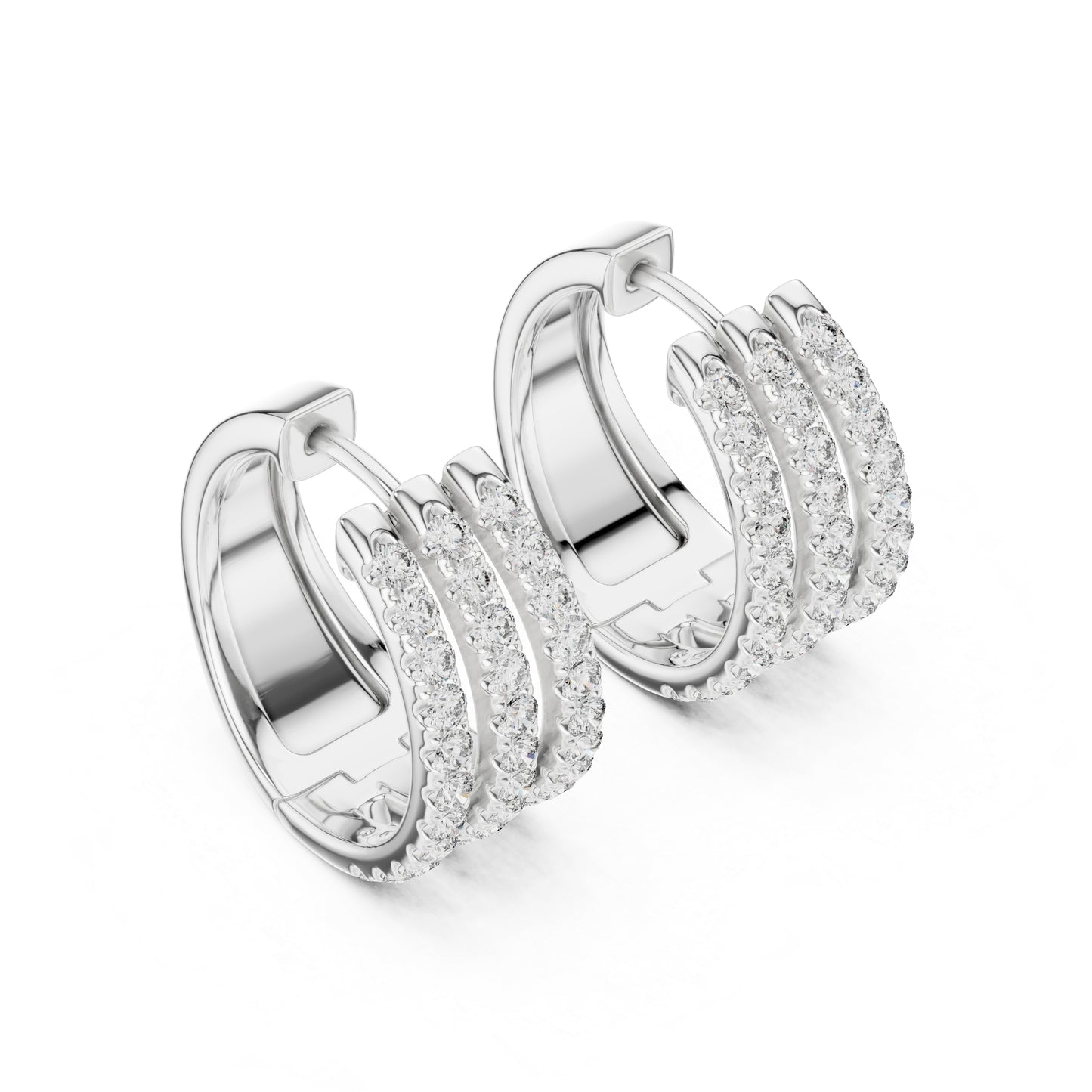 14K Yellow Gold Round Lab-Grown Diamond Earrings for Women | Bridal Wear | Pure Carat