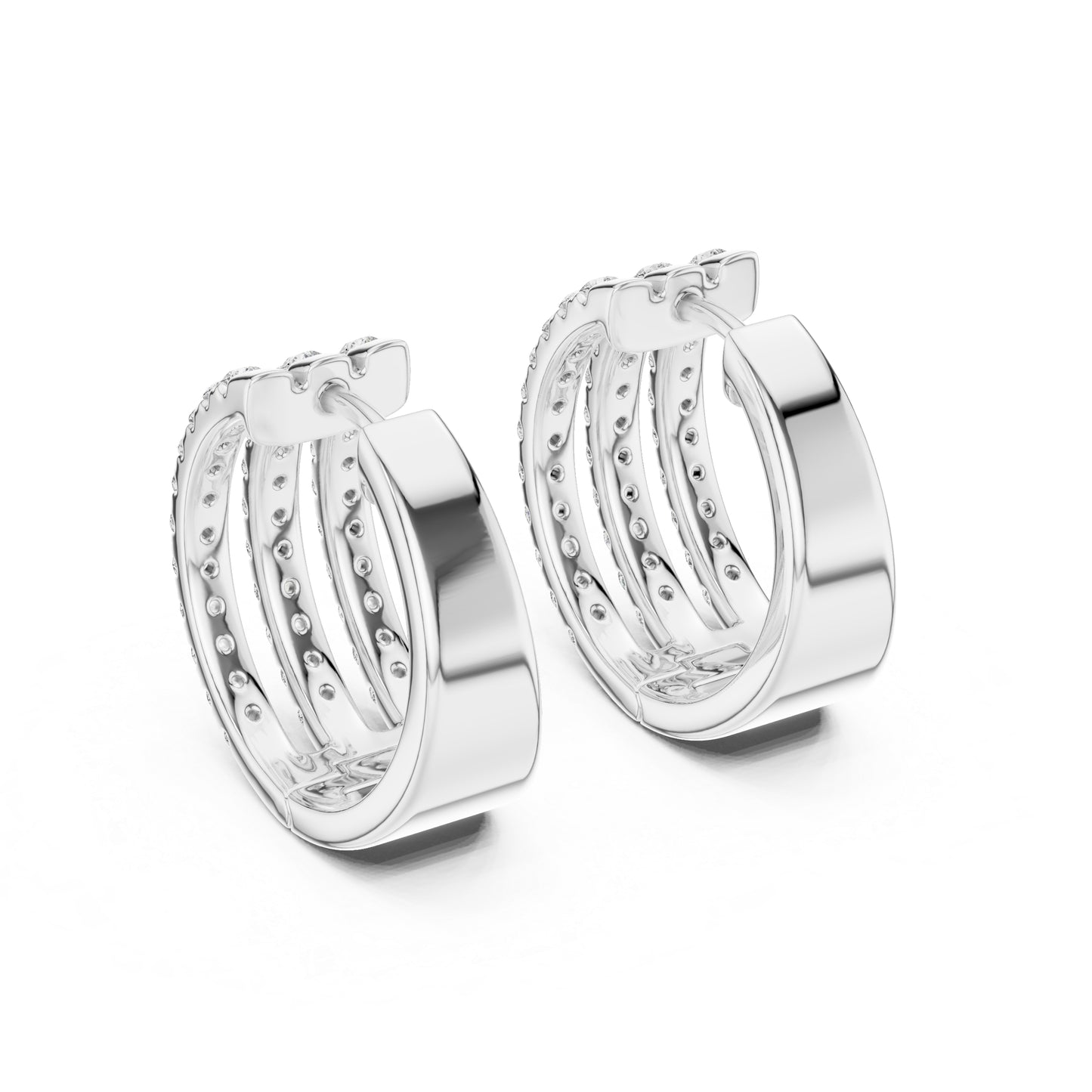 14K Yellow Gold Round Lab-Grown Diamond Earrings for Women | Bridal Wear | Pure Carat