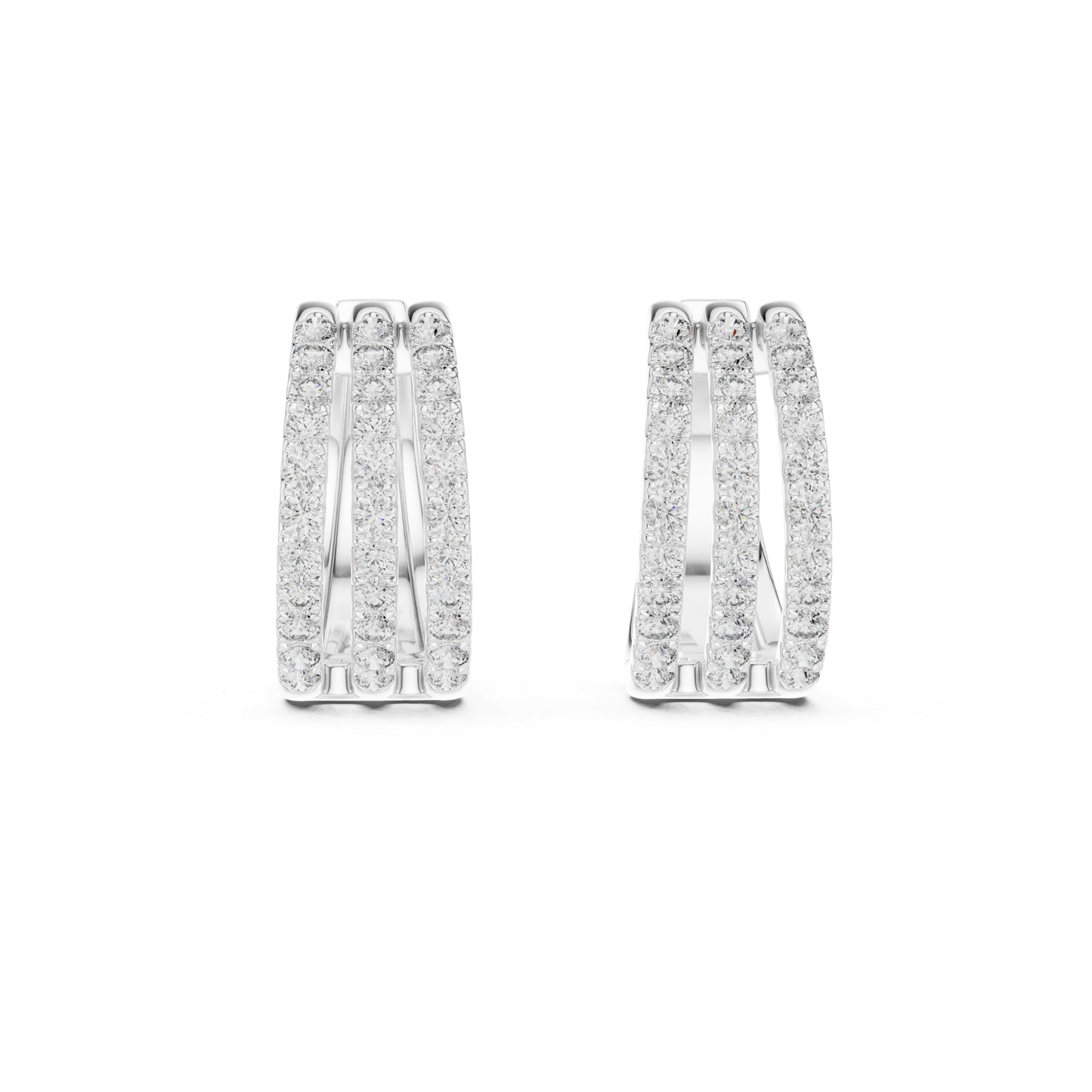 14K Yellow Gold Round Lab-Grown Diamond Earrings for Women | Bridal Wear | Pure Carat