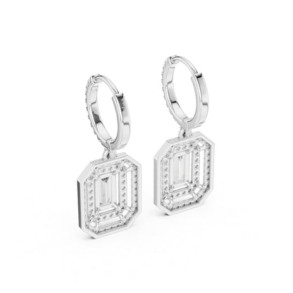 14K Yellow Gold Round Lab-Grown Diamond Engagement Earrings for Women | Pure Carat