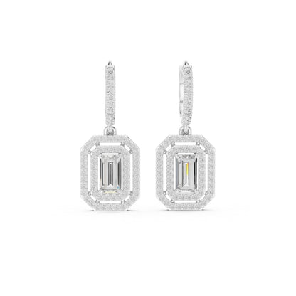 14K Yellow Gold Round Lab-Grown Diamond Engagement Earrings for Women | Pure Carat