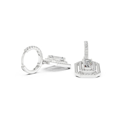 14K Yellow Gold Round Lab-Grown Diamond Engagement Earrings for Women | Pure Carat
