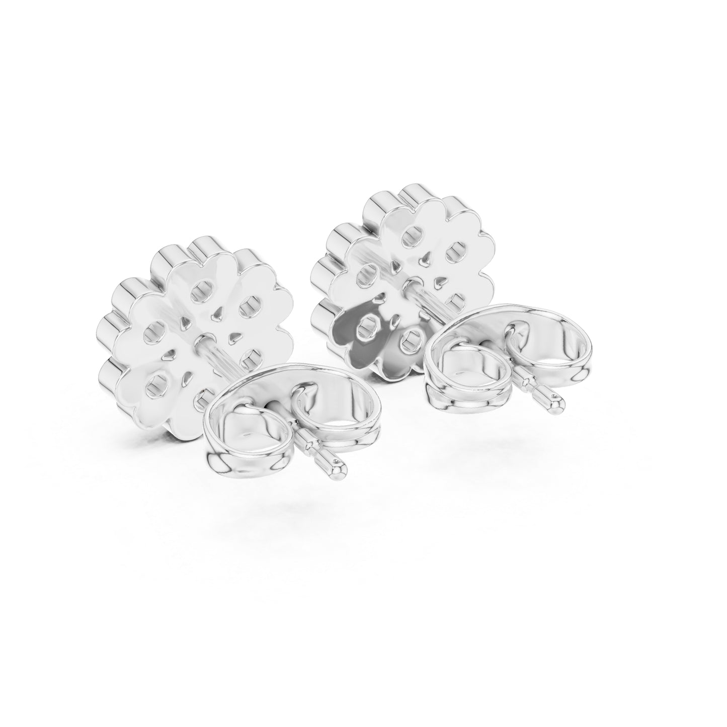 14K Yellow Gold Round Lab-Grown Diamond Everyday Wear Earrings for Women | Pure Carat