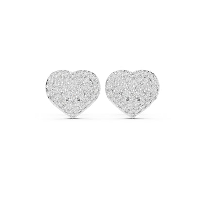 14K Yellow Gold Round Lab-Grown Diamond Everyday Wear Earrings for Women | Pure Carat