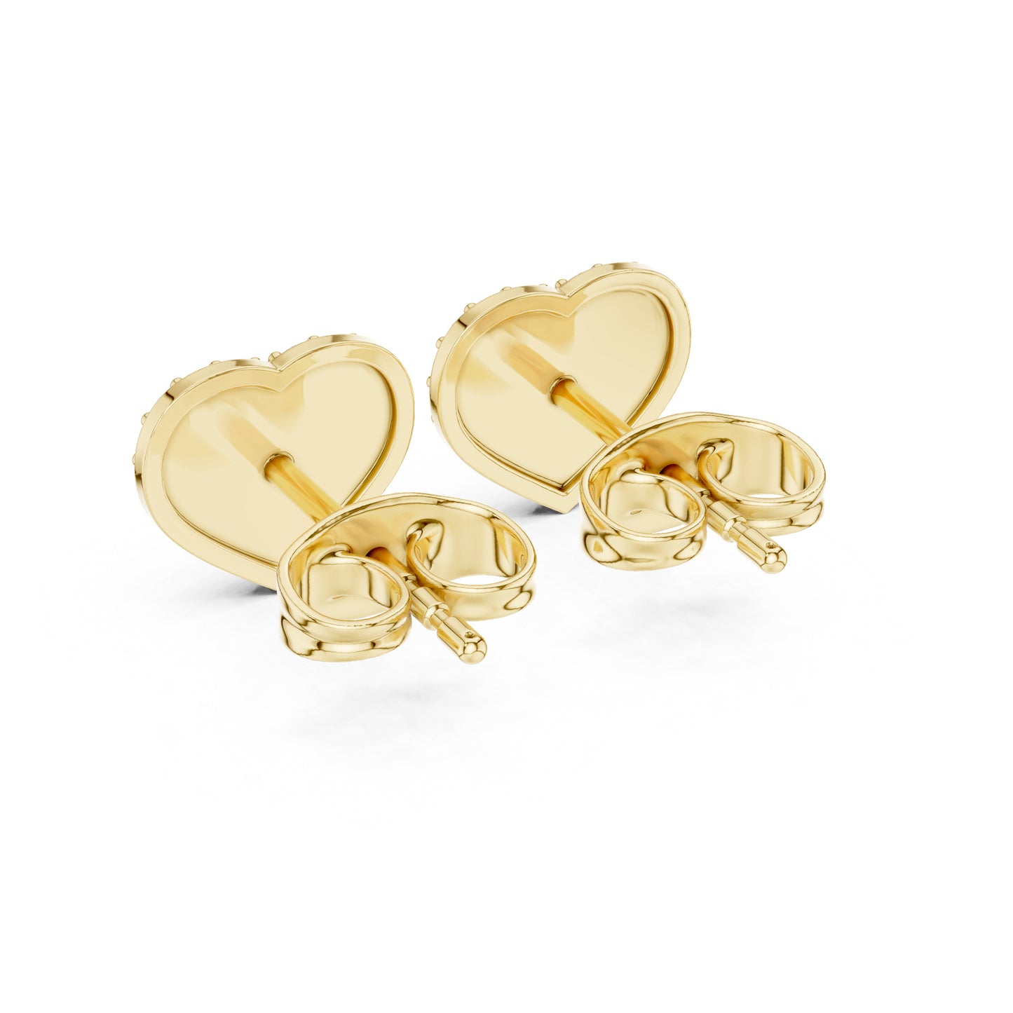 14K Yellow Gold Round Lab-Grown Diamond Everyday Wear Earrings for Women | Pure Carat