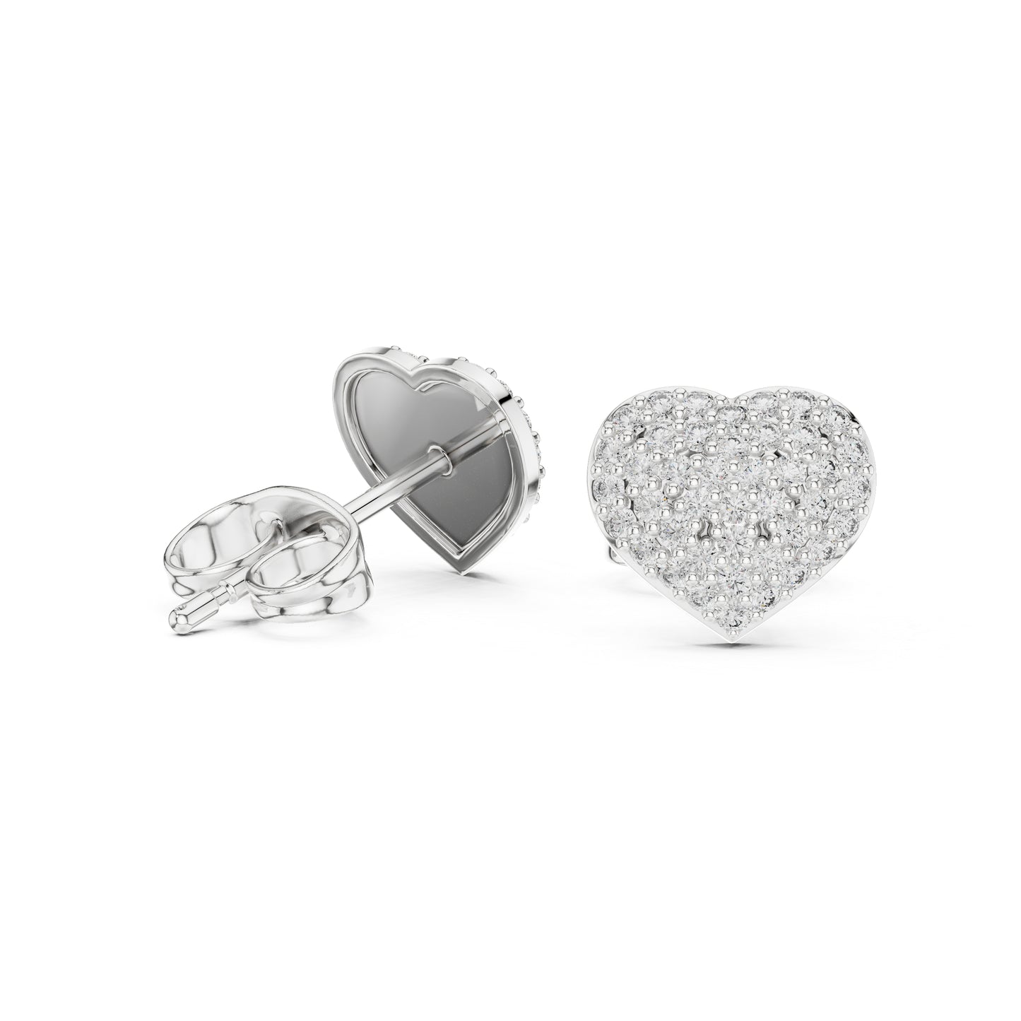 14K Yellow Gold Round Lab-Grown Diamond Everyday Wear Earrings for Women | Pure Carat