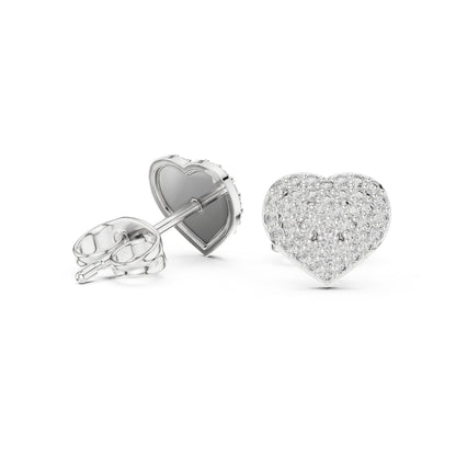 14K Yellow Gold Round Lab-Grown Diamond Everyday Wear Earrings for Women | Pure Carat