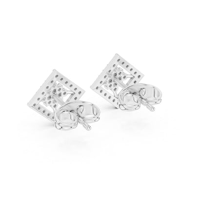 14K Yellow Gold Round Lab-Grown Diamond Everyday Wear Earrings for Women | Pure Carat