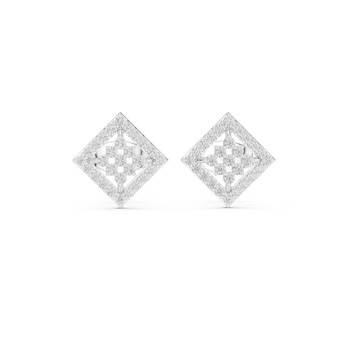 14K Yellow Gold Round Lab-Grown Diamond Everyday Wear Earrings for Women | Pure Carat